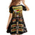 Zimbabwe Pride Kid Short Sleeve Dress Zimbabwean Bird, Tribal Patterns and Pan-African Colors