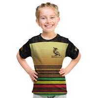 Zimbabwe Pride Kid T Shirt Zimbabwean Bird, Tribal Patterns and Pan-African Colors