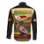Zimbabwe Pride Long Sleeve Button Shirt Zimbabwean Bird, Tribal Patterns and Pan-African Colors