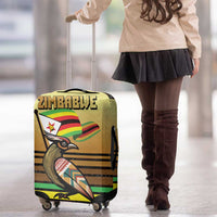 Zimbabwe Pride Luggage Cover Zimbabwean Bird, Tribal Patterns and Pan-African Colors