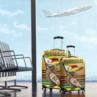Zimbabwe Pride Luggage Cover Zimbabwean Bird, Tribal Patterns and Pan-African Colors
