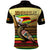 Zimbabwe Pride Polo Shirt Zimbabwean Bird, Tribal Patterns and Pan-African Colors