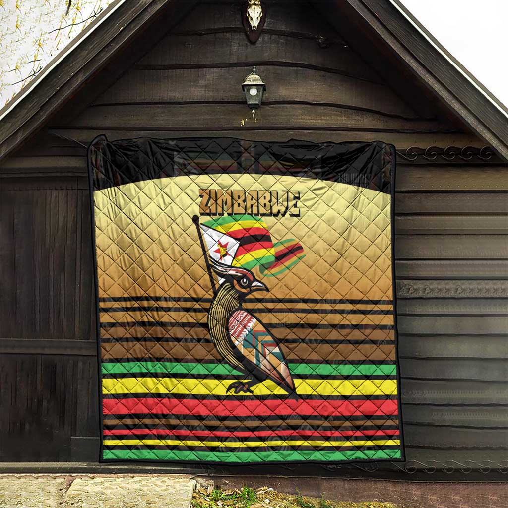 Zimbabwe Pride Quilt Zimbabwean Bird, Tribal Patterns and Pan-African Colors