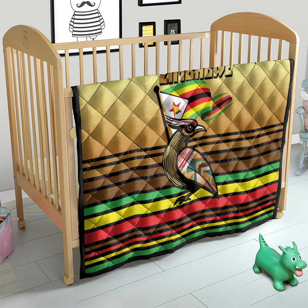 Zimbabwe Pride Quilt Zimbabwean Bird, Tribal Patterns and Pan-African Colors