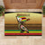 Zimbabwe Pride Rubber Doormat Zimbabwean Bird, Tribal Patterns and Pan-African Colors