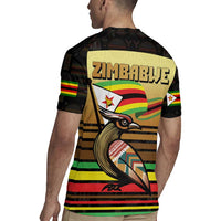 Zimbabwe Pride Rugby Jersey Zimbabwean Bird, Tribal Patterns and Pan-African Colors