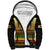 Zimbabwe Pride Sherpa Hoodie Zimbabwean Bird, Tribal Patterns and Pan-African Colors