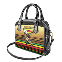 Zimbabwe Pride Shoulder Handbag Zimbabwean Bird, Tribal Patterns and Pan-African Colors