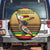 Zimbabwe Pride Spare Tire Cover Zimbabwean Bird, Tribal Patterns and Pan-African Colors