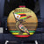 Zimbabwe Pride Spare Tire Cover Zimbabwean Bird, Tribal Patterns and Pan-African Colors