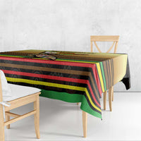 Zimbabwe Pride Tablecloth Zimbabwean Bird, Tribal Patterns and Pan-African Colors