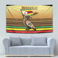 Zimbabwe Pride Tapestry Zimbabwean Bird, Tribal Patterns and Pan-African Colors
