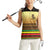 Zimbabwe Pride Women Sleeveless Polo Shirt Zimbabwean Bird, Tribal Patterns and Pan-African Colors