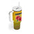 Zimbabwe Flag Map and Red Hibiscus Flowers Tumbler With Handle with African Tribal Pattern