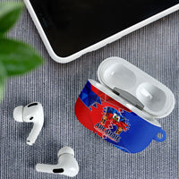 Haiti Flag Day Arcahaie 1803 AirPods Case Geometric Low Poly Flag Art - Birthplace Of Liberty Graphic