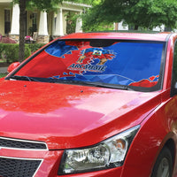 Haiti Flag Day Arcahaie 1803 Auto Sun Shade Geometric Low Poly Flag Art - Birthplace Of Liberty Graphic