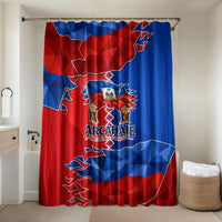 Haiti Flag Day Arcahaie 1803 Bathroom Set Geometric Low Poly Flag Art - Birthplace Of Liberty Graphic