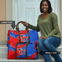 Haiti Flag Day Arcahaie 1803 Travel Bag Geometric Low Poly Flag Art - Birthplace Of Liberty Graphic