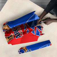 Haiti Flag Day Arcahaie 1803 Umbrella Geometric Low Poly Flag Art - Birthplace Of Liberty Graphic