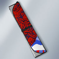 Haiti Flag Day Soul Of The Free L Union Fait La Force Auto Sun Shade Peace Dove And Power Fist Art With Hibiscus And Broken Chains