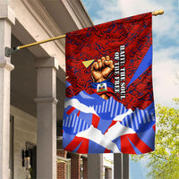 Haiti Flag Day Soul Of The Free L Union Fait La Force Garden Flag Peace Dove And Power Fist Art With Hibiscus And Broken Chains