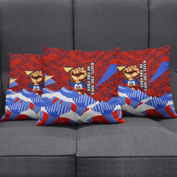 Haiti Flag Day Soul Of The Free L Union Fait La Force Pillow Cover Peace Dove And Power Fist Art With Hibiscus And Broken Chains