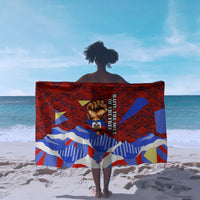 Haiti Flag Day Soul Of The Free L Union Fait La Force Sarong Peace Dove And Power Fist Art With Hibiscus And Broken Chains