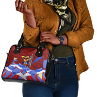 Haiti Flag Day Soul Of The Free L Union Fait La Force Shoulder Handbag Peace Dove And Power Fist Art With Hibiscus And Broken Chains