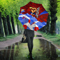 Haiti Flag Day Soul Of The Free L Union Fait La Force Umbrella Peace Dove And Power Fist Art With Hibiscus And Broken Chains