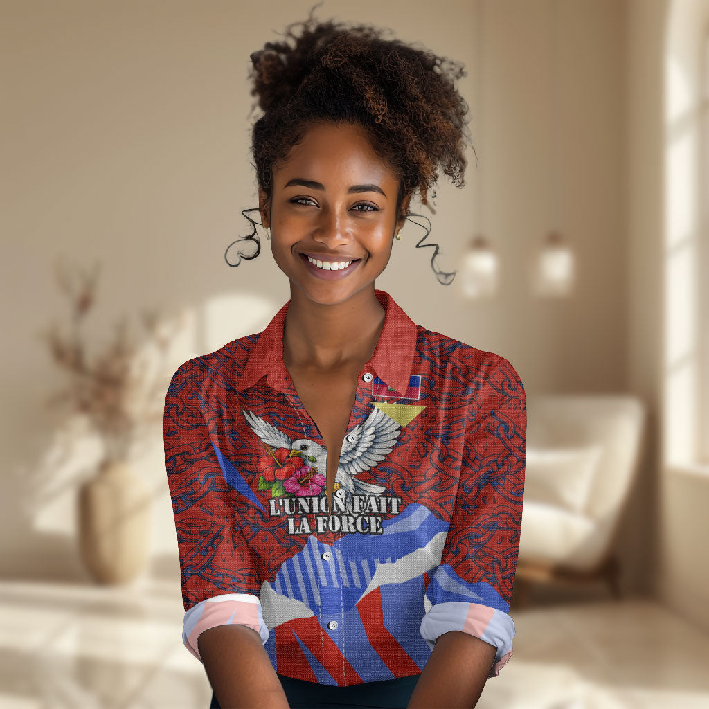 Haiti Flag Day Soul Of The Free L Union Fait La Force Women Casual Shirt Peace Dove And Power Fist Art With Hibiscus And Broken Chains