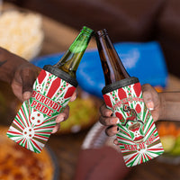 Burundi Pride Beat Of 1962 Independence Day 4 in 1 Can Cooler Tumbler Traditional Karyenda Drummer Art With Flag Sunburst Design