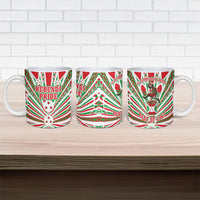 Burundi Pride Beat Of 1962 Independence Day Ceramic Mug Traditional Karyenda Drummer Art With Flag Sunburst Design