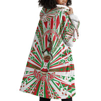 Burundi Pride Beat Of 1962 Independence Day Wearable Blanket Hoodie Traditional Karyenda Drummer Art With Flag Sunburst Design