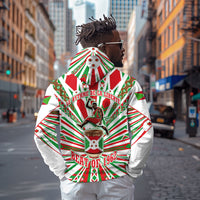 Burundi Pride Beat Of 1962 Independence Day Zip Hoodie Traditional Karyenda Drummer Art With Flag Sunburst Design