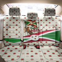 Burundi 1st July Independence Day Back Car Seat Cover Patriotic Flag Portrait Art - Geometric Star Pattern