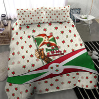 Burundi 1st July Independence Day Bedding Set Patriotic Flag Portrait Art - Geometric Star Pattern