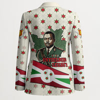Burundi 1st July Independence Day Blazer Patriotic Flag Portrait Art - Geometric Star Pattern