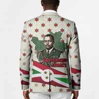 Burundi 1st July Independence Day Blazer Patriotic Flag Portrait Art - Geometric Star Pattern