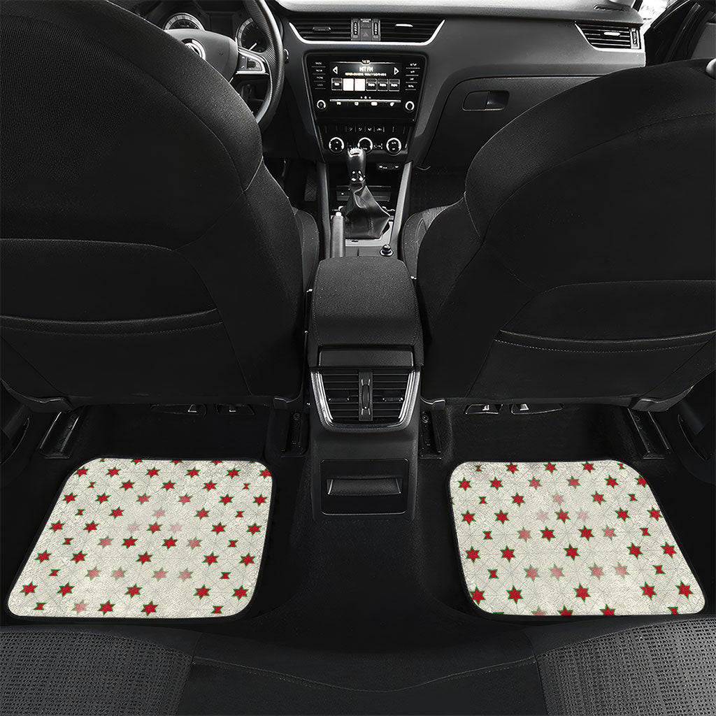 Burundi 1st July Independence Day Car Mats Patriotic Flag Portrait Art - Geometric Star Pattern