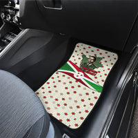 Burundi 1st July Independence Day Car Mats Patriotic Flag Portrait Art - Geometric Star Pattern