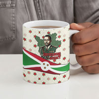 Burundi 1st July Independence Day Ceramic Mug Patriotic Flag Portrait Art - Geometric Star Pattern