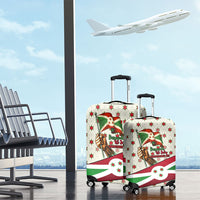 Burundi 1st July Independence Day Luggage Cover Patriotic Flag Portrait Art - Geometric Star Pattern