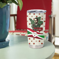 Burundi 1st July Independence Day Tumbler Cup Patriotic Flag Portrait Art - Geometric Star Pattern