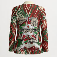Burundi Independence Day Blazer 1st July 1962 Distressed Grunge Flag Art - Broken Chains And Freedom Star