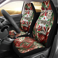Burundi Independence Day Car Seat Cover 1st July 1962 Distressed Grunge Flag Art - Broken Chains And Freedom Star