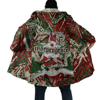 Burundi Independence Day Cloak 1st July 1962 Distressed Grunge Flag Art - Broken Chains And Freedom Star