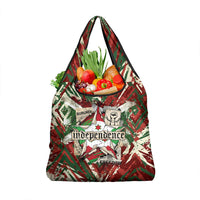 Burundi Independence Day Grocery Bag 1st July 1962 Distressed Grunge Flag Art - Broken Chains And Freedom Star