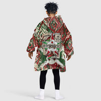 Burundi Independence Day Kid Wearable Blanket Hoodie 1st July 1962 Distressed Grunge Flag Art - Broken Chains And Freedom Star