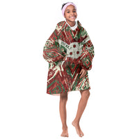 Burundi Independence Day Kid Wearable Blanket Hoodie 1st July 1962 Distressed Grunge Flag Art - Broken Chains And Freedom Star