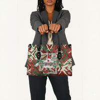 Burundi Independence Day Leather Bag 1st July 1962 Distressed Grunge Flag Art - Broken Chains And Freedom Star